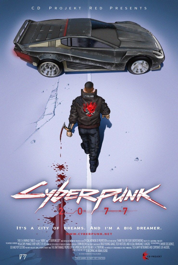 This Sublime 'Cyberpunk 2077' Poster Pays Tribute to 'Akira
