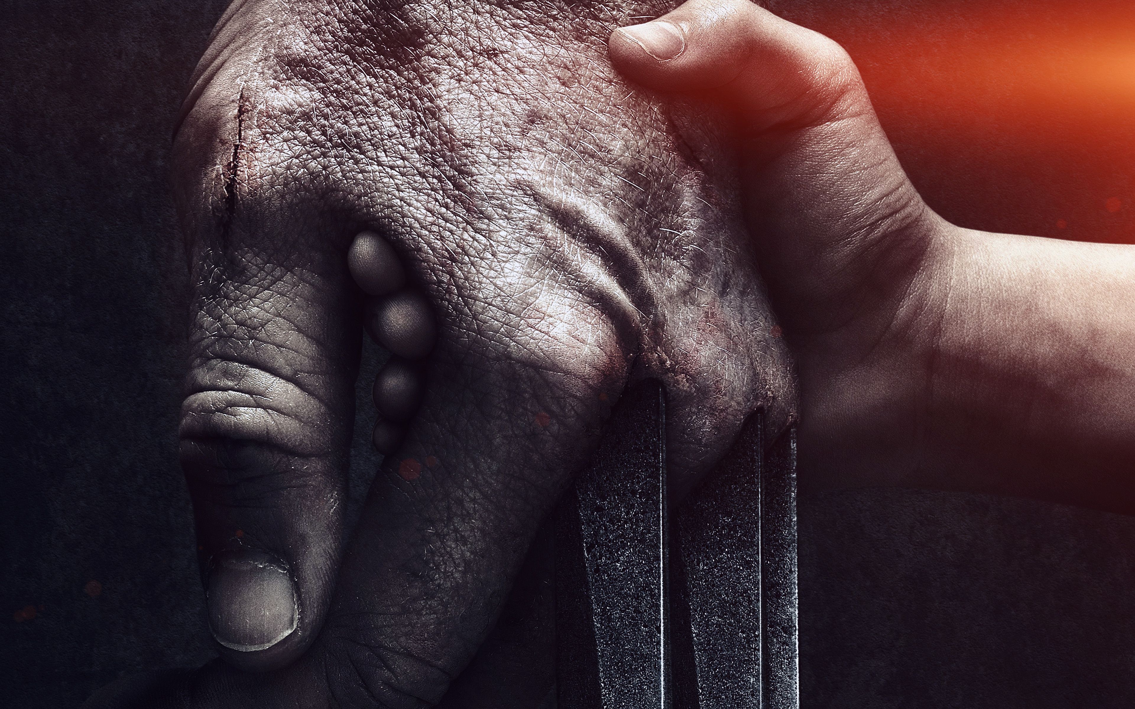 Wolverine Logan Hand Film Illustration Art Hero Flare Wallpaper