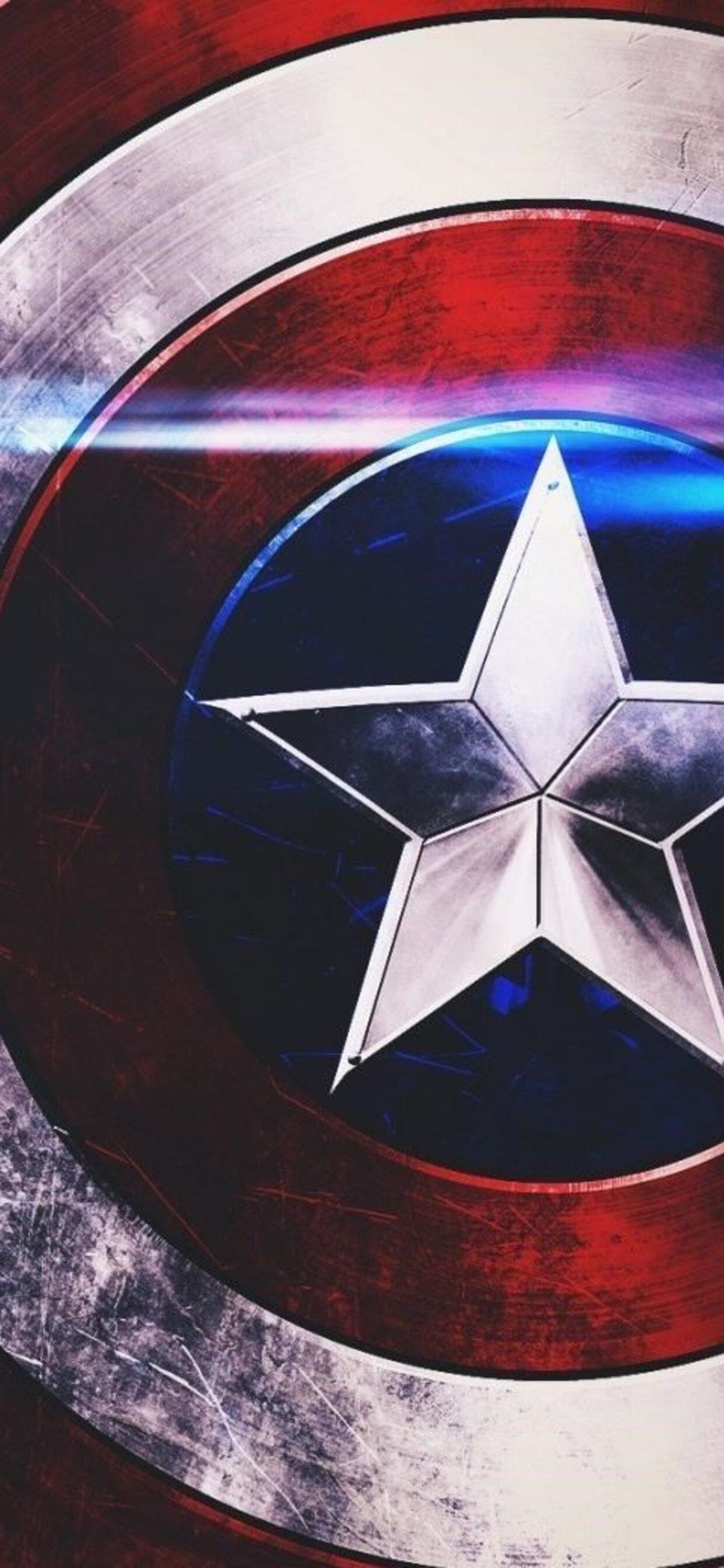 Captain America Shield iPhone XS MAX HD 4k Wallpaper