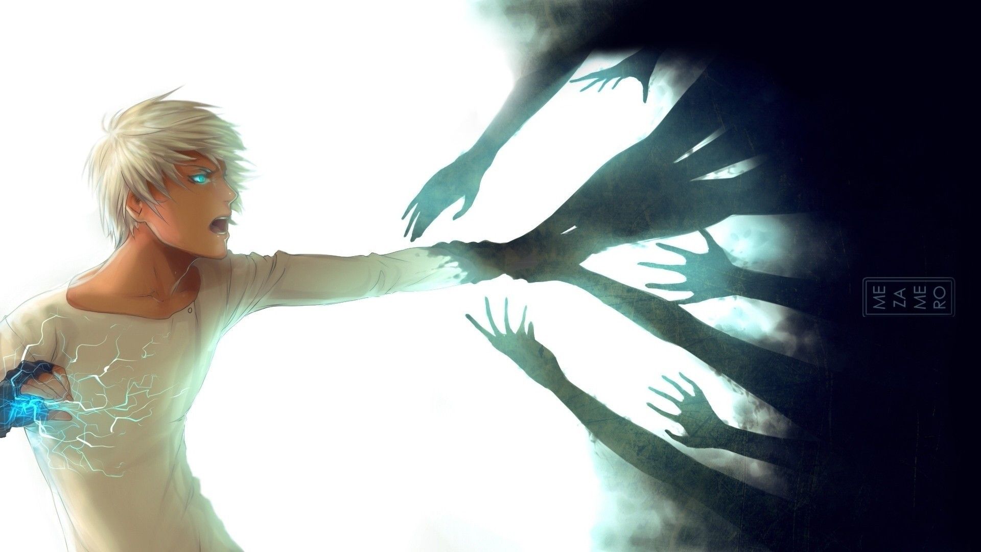 Full HD Wallpaper cry energy ghost hand sight, Desktop Background