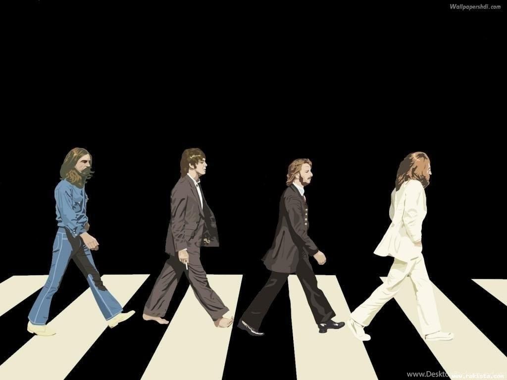 The Beatles Abbey Road Black And White HD Wallpaper Pektus