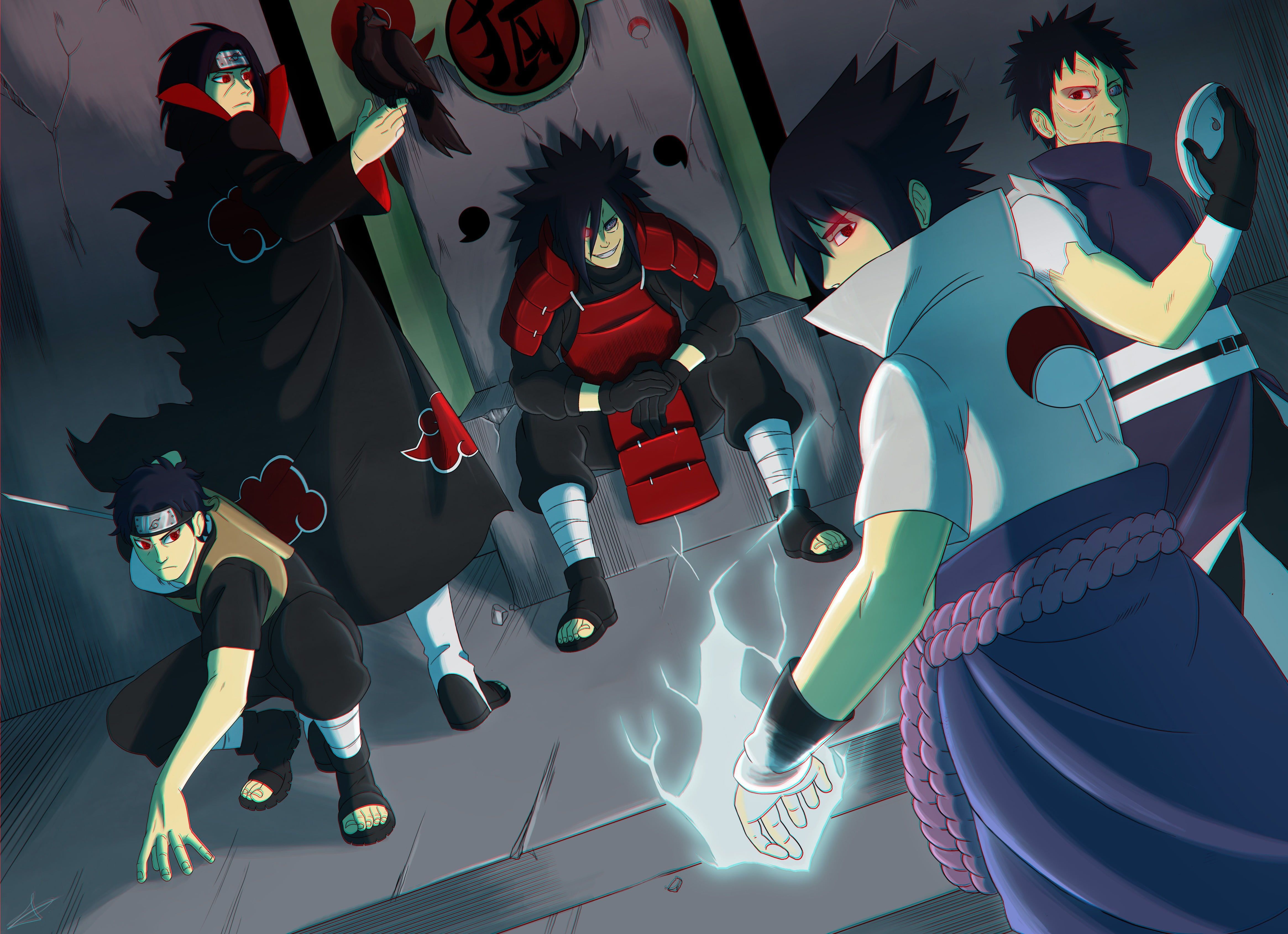Uchiha Clan wallpaper #logo #game #Sasuke #Naruto #armor #crow