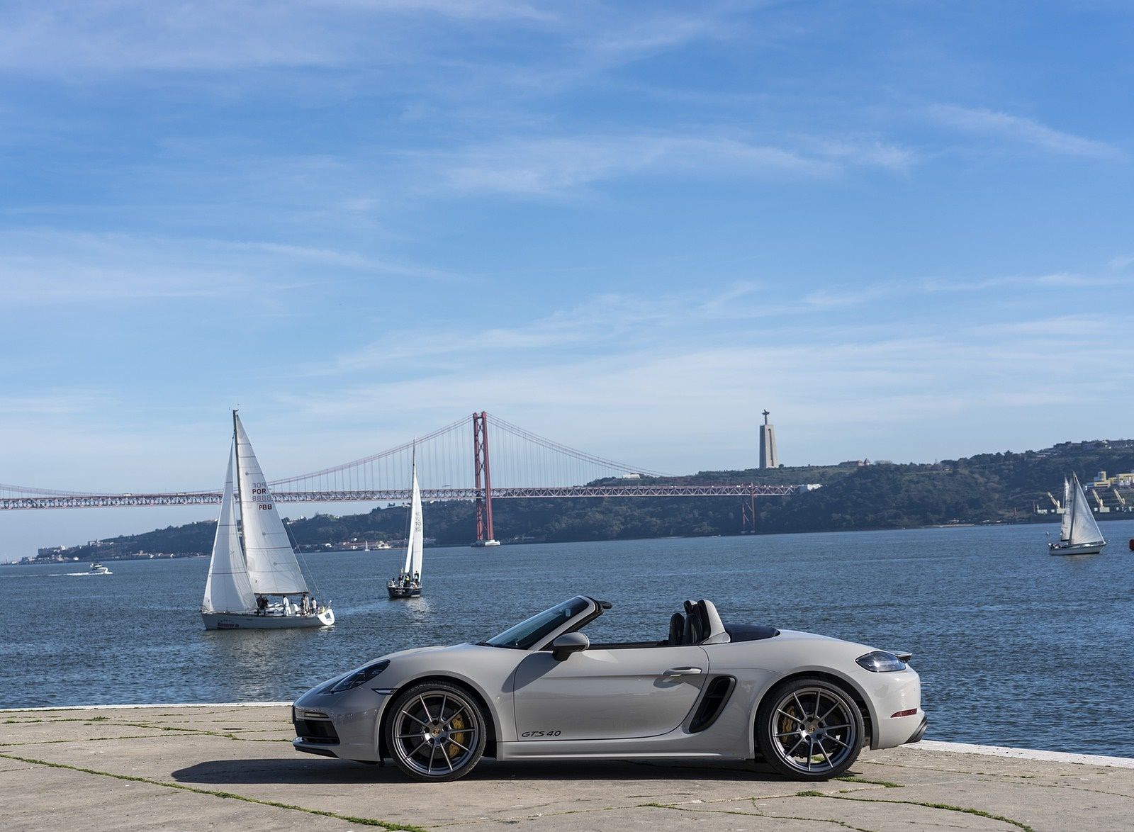 Porsche 718 Boxster GTS 4.0 (Color: Crayon) Side Wallpaper