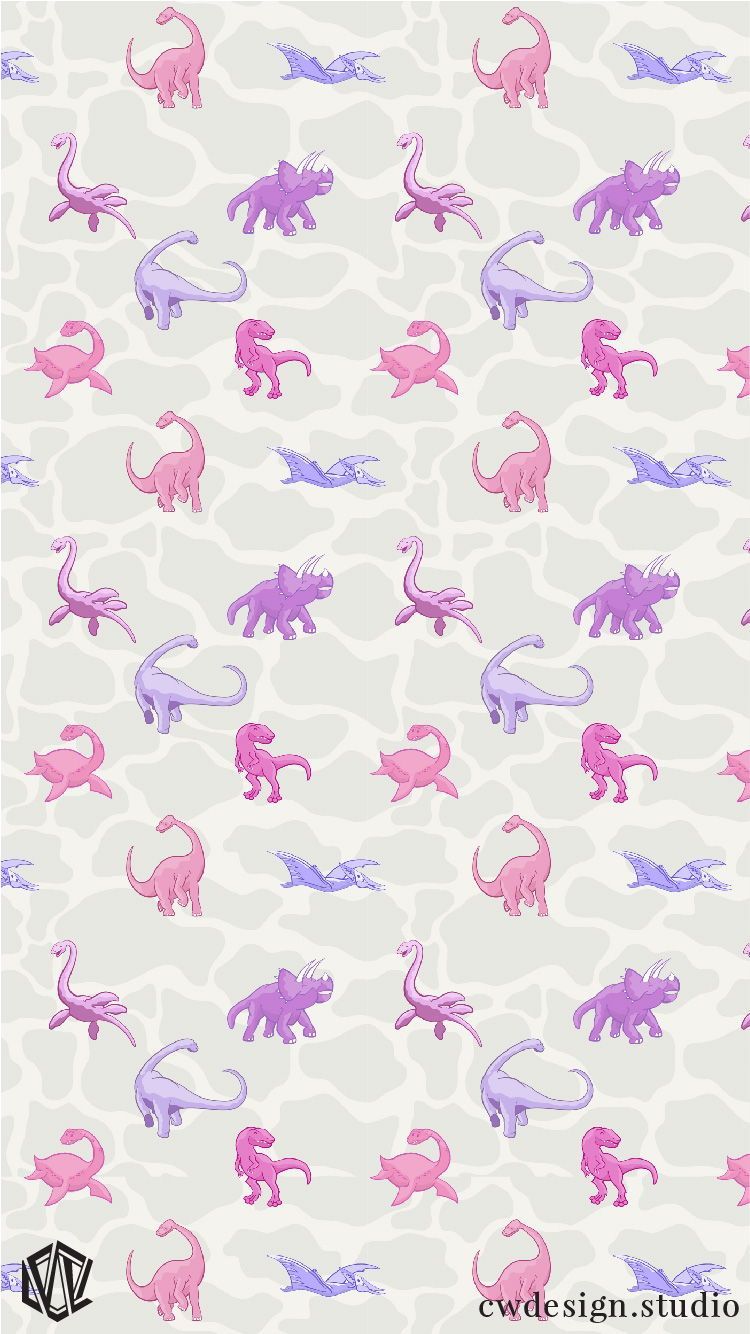 Dinosaur Seamless Pattern Cute Pink Doodle Dino Hand Drawn Simple  Prehistoric Animals And Balloons For Girls Childish Prints Festive Decor  Textile Wrapping Paper Wallpaper Vector Texture Stock Illustration   Download Image Now 