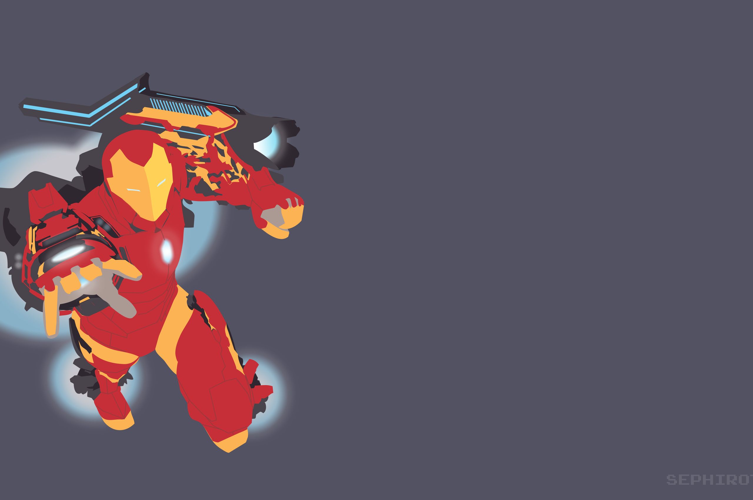 Invincible Iron Man Mk 51 Vector Chromebook Pixel HD 4k