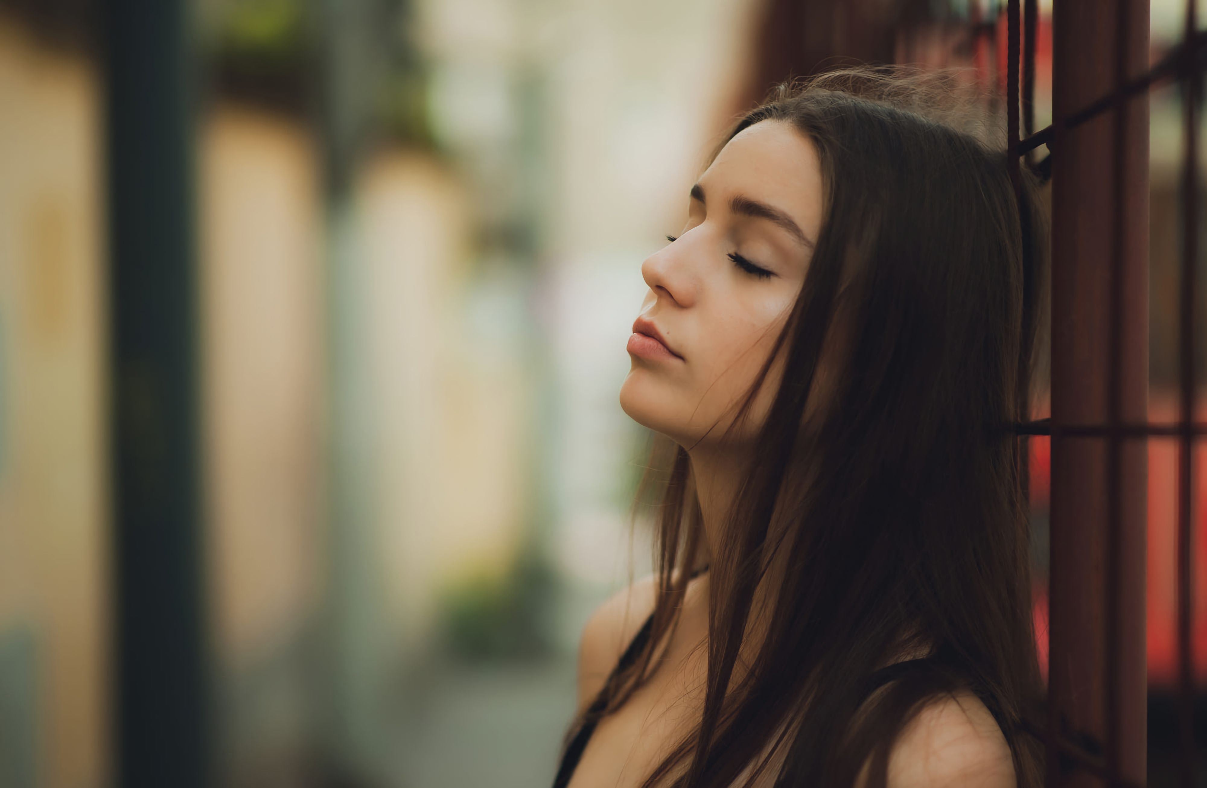 Girls Closed Eyes 4k Wallpaper, HD Girls