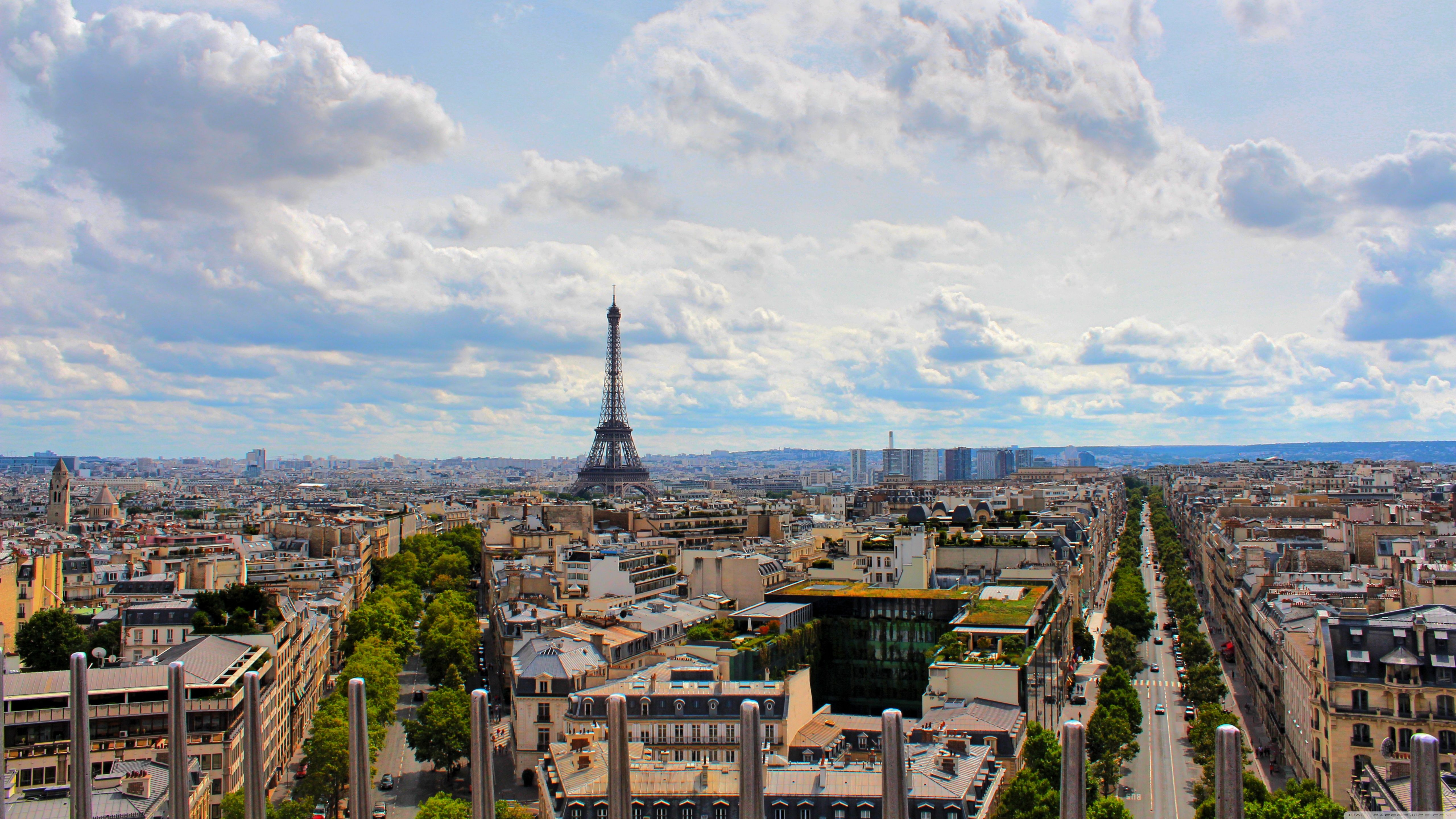 Eiffel Tower, Paris, France Ultra HD Desktop Background Wallpaper