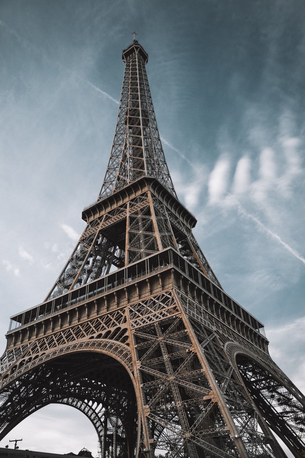 macro photography of Eiffel Tower in Paris France photo