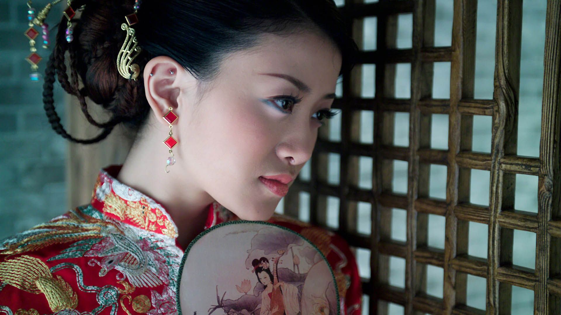 Chinese woman HD wallpaper 3D