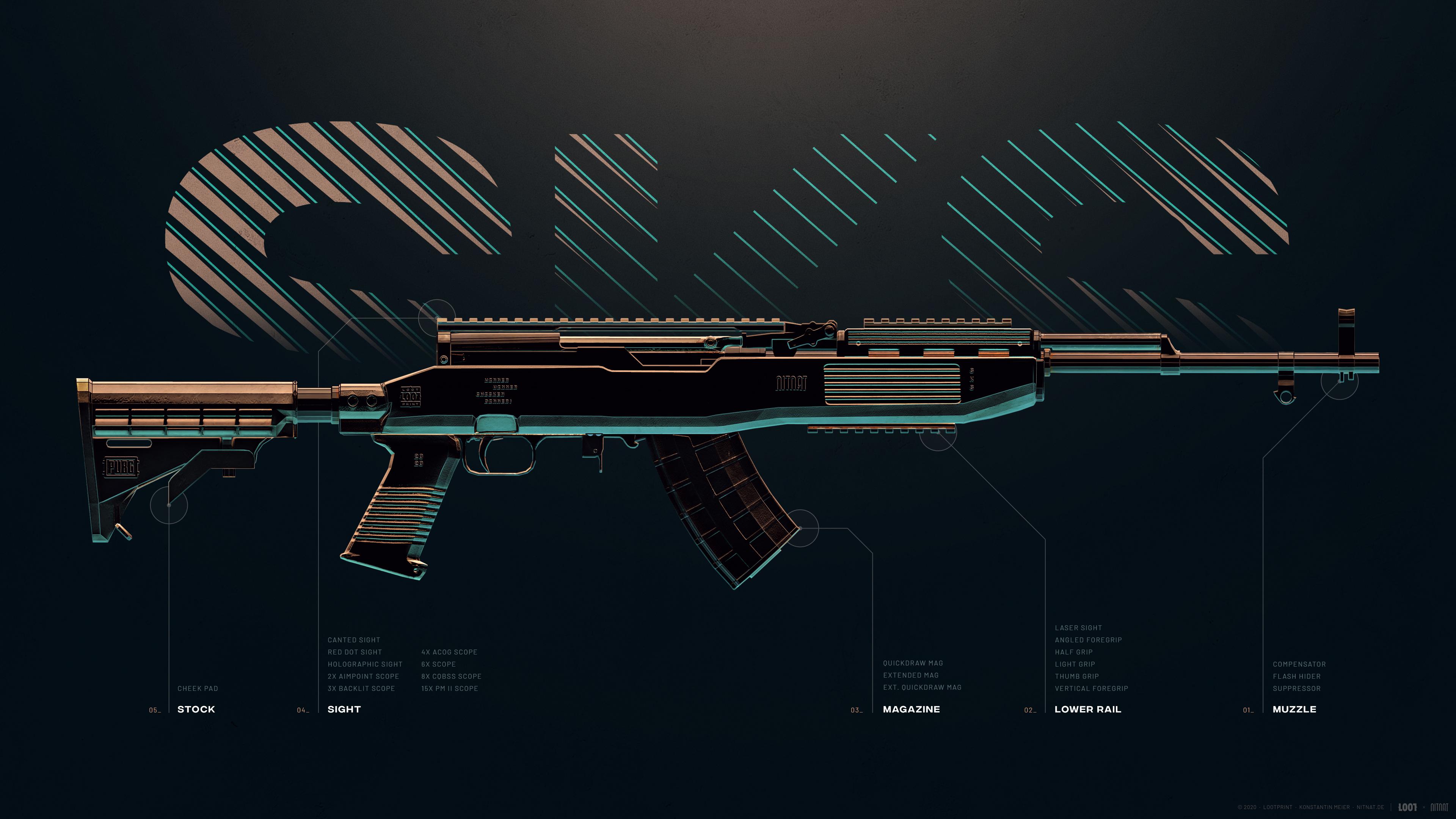 SKS 4K Weapons Wallpaper (Fanart)