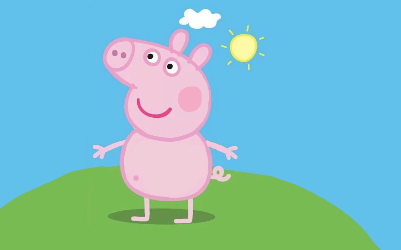 Peppa Pig Desktop Background. Cute Pig