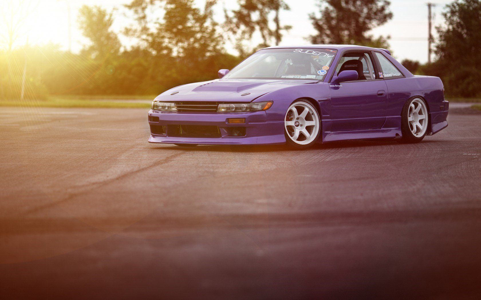 Slammed Nissan Silvia S14 wallpaperx1050