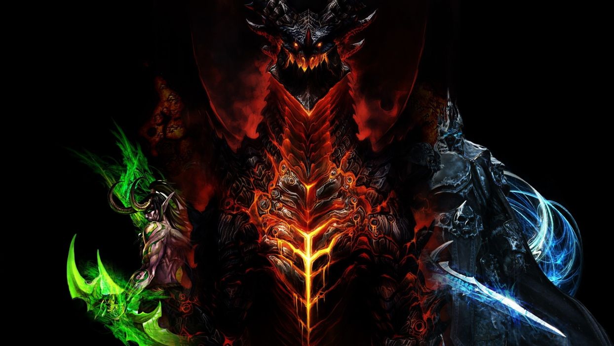 World of Warcraft WOW dark demon demons fantasy wallpaper