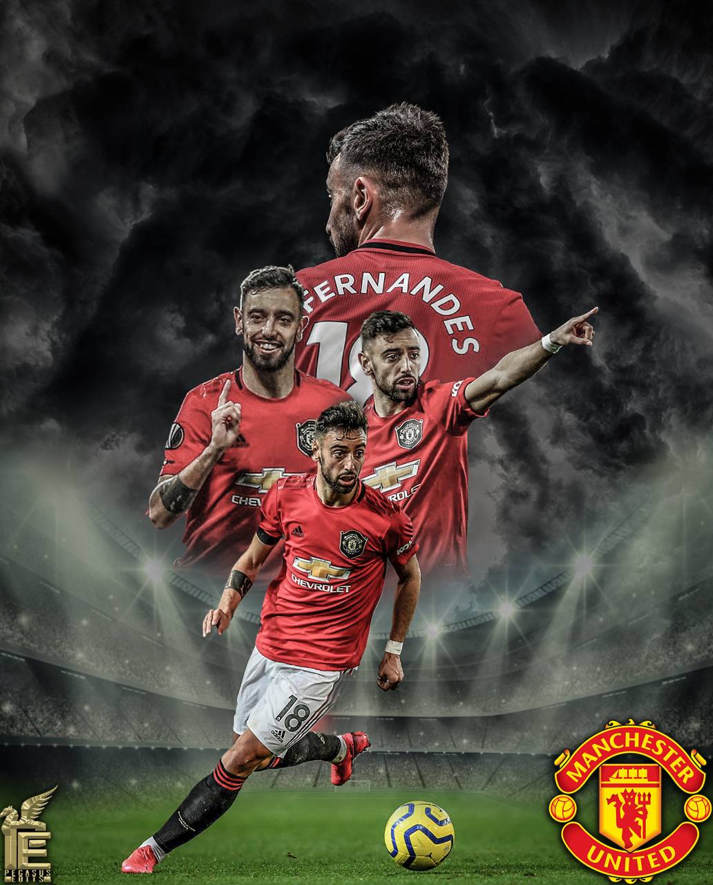Bruno Fernandes Manchester United Wallpaper iPhone