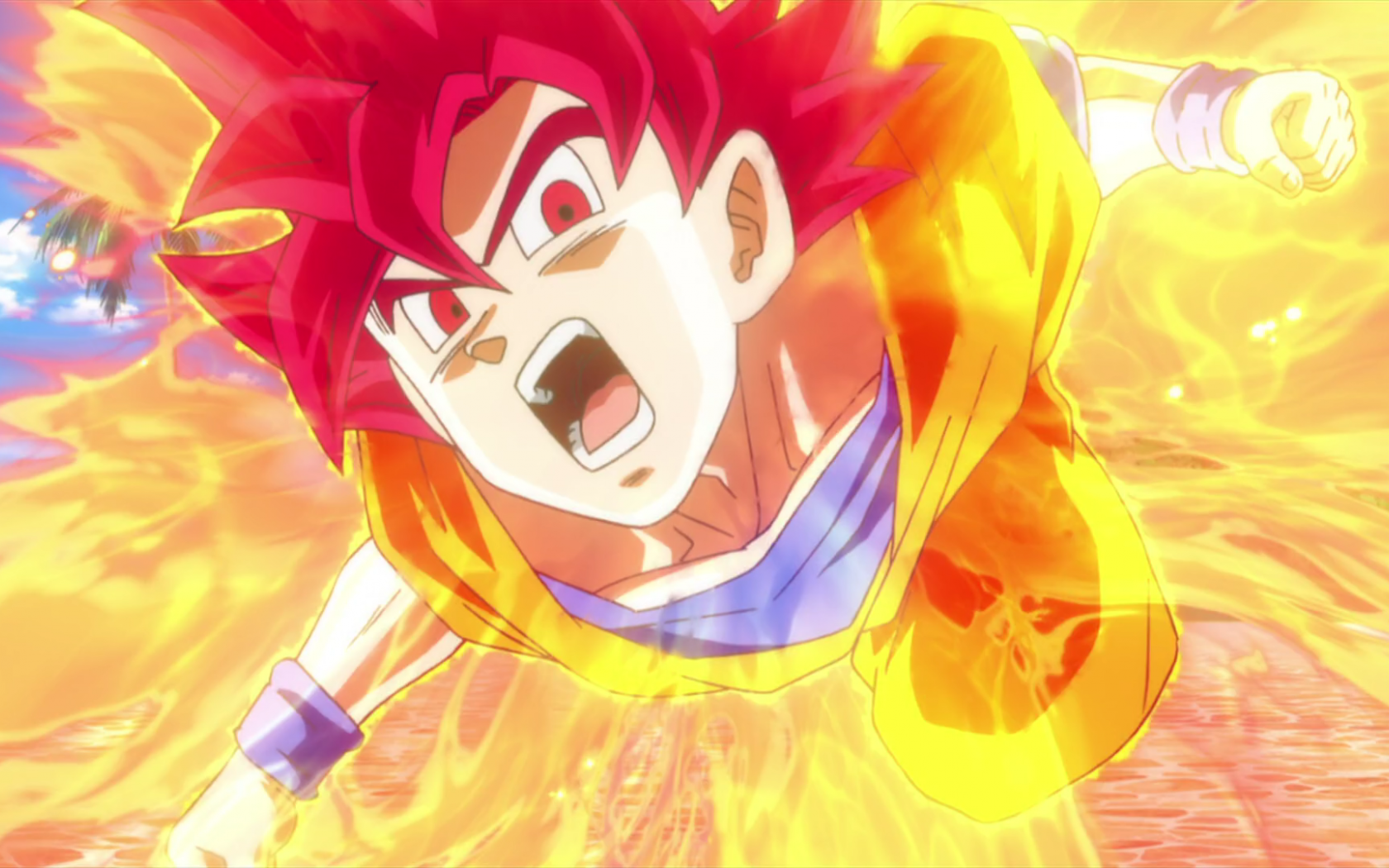 Free download Dragon Ball Ultimate Swipe Super Saiyan God Goku Vs