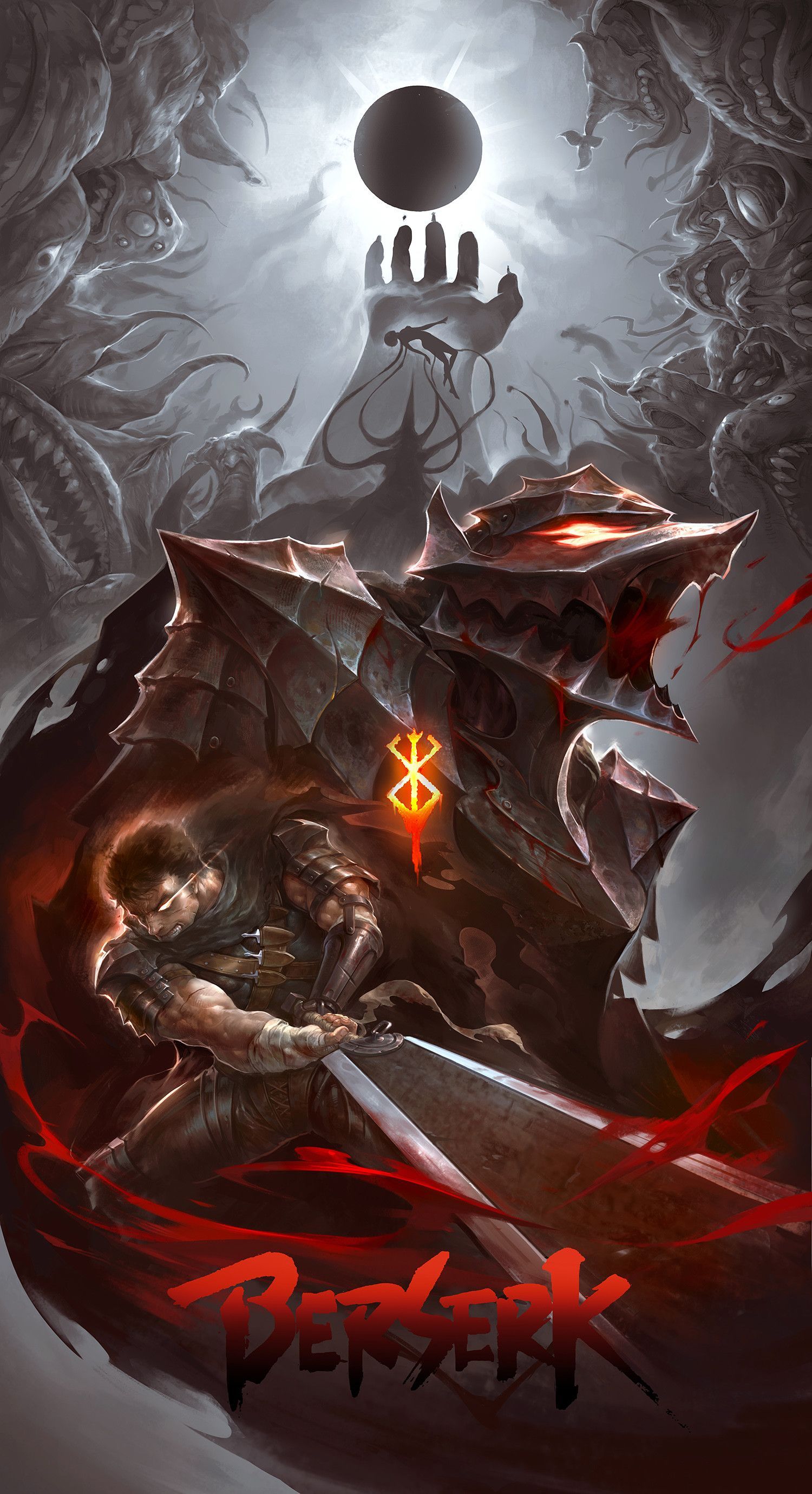 Wallpaper ID 434123  Anime Berserk Phone Wallpaper Guts Berserk  750x1334 free download