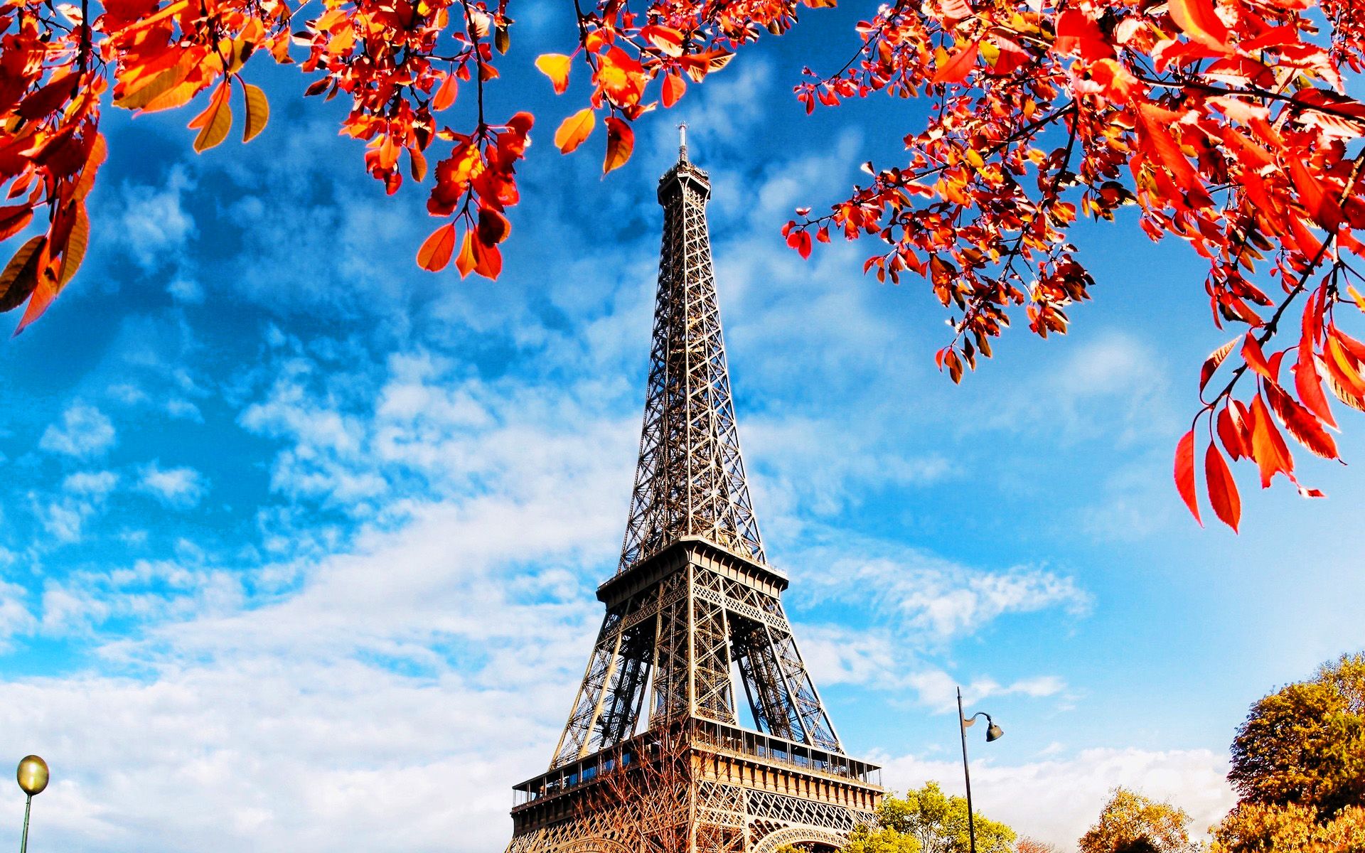 Download wallpaper Paris, autumn, Eiffel Tower, french landmarks
