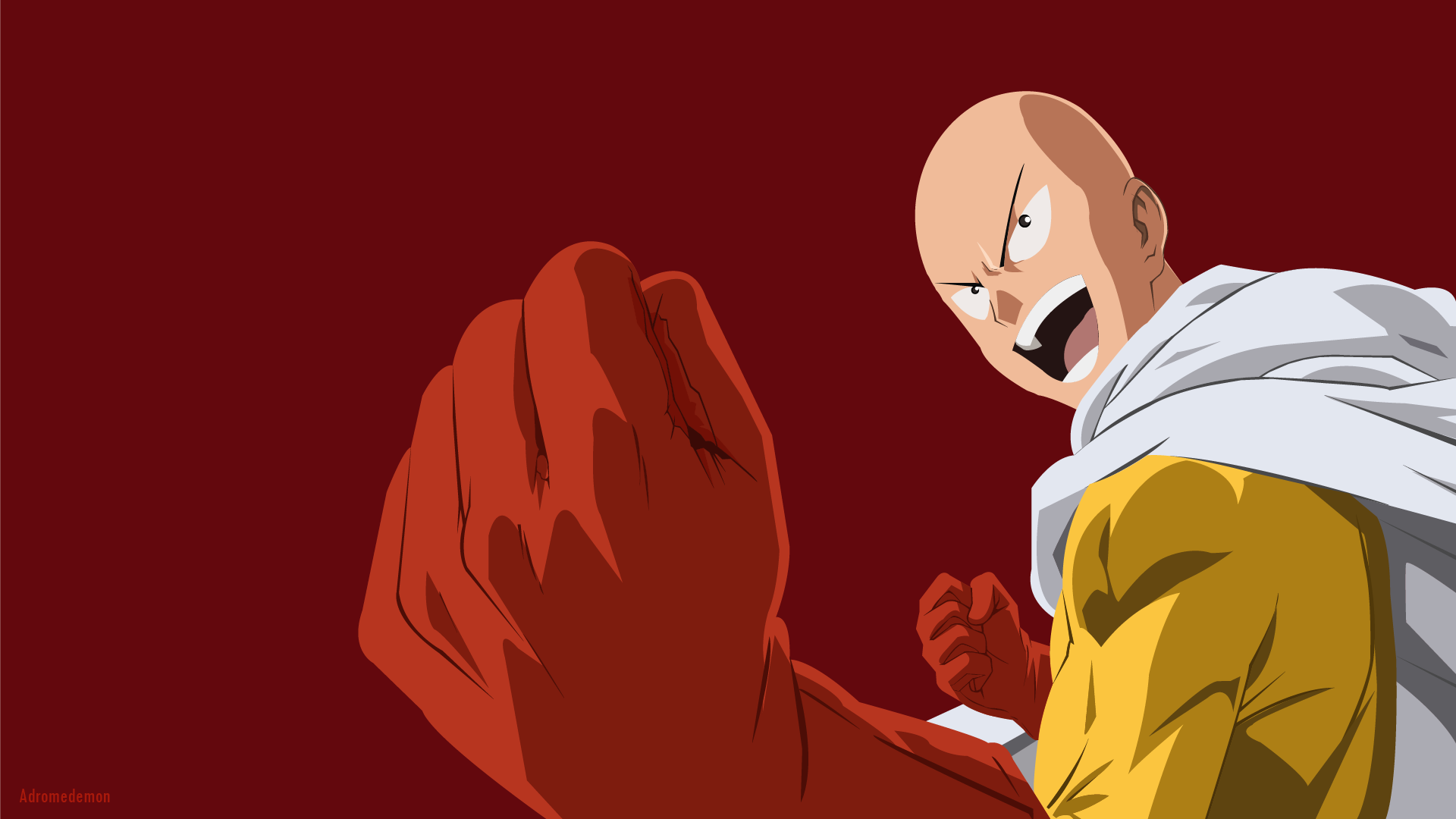 Saitama Punch Man [1920x1080][Vector Wallpaper]