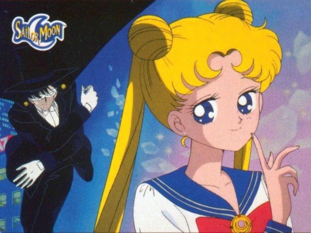 Sailor Moon & Tuxedo Mask and Darien wallpaper