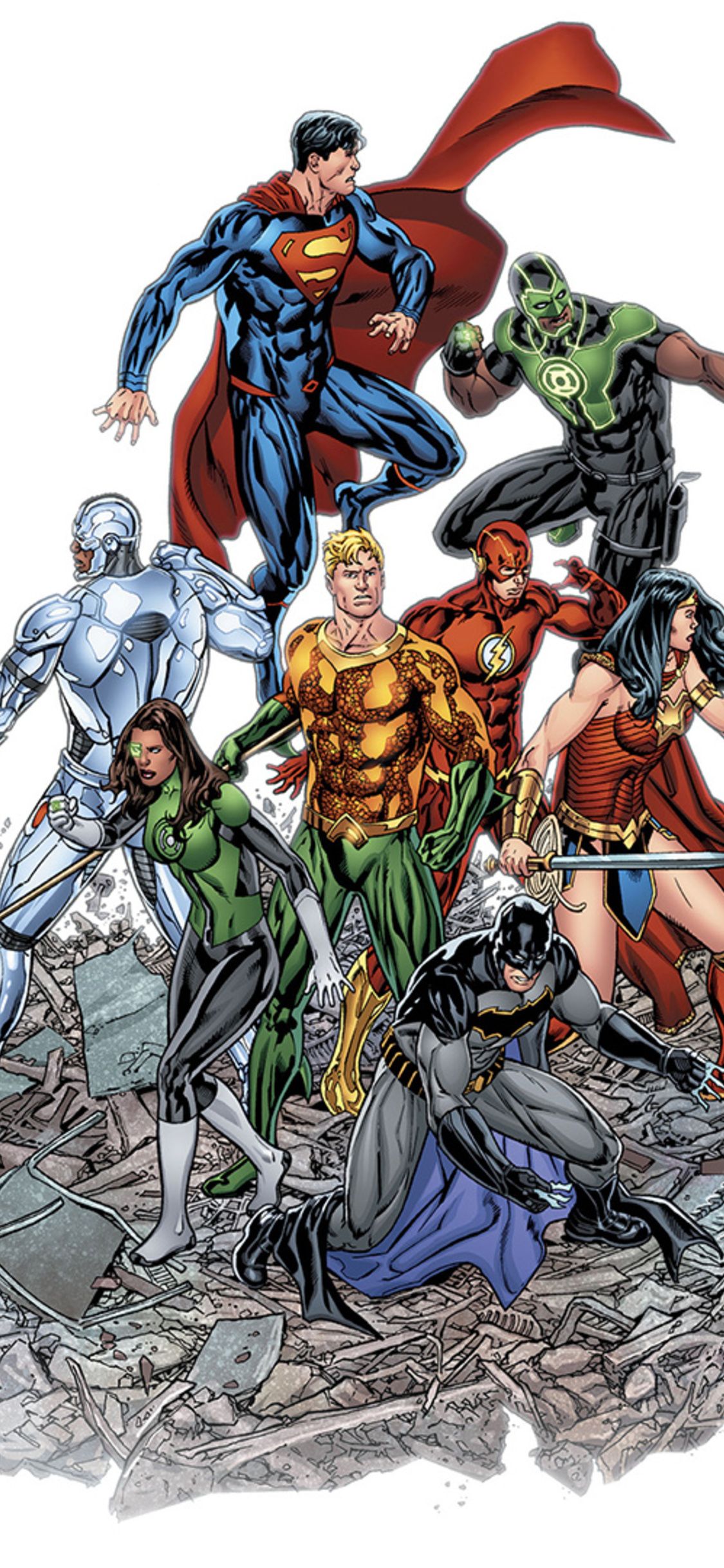 Justice League Dc Comic Artwork HD iPhone XS, iPhone 10