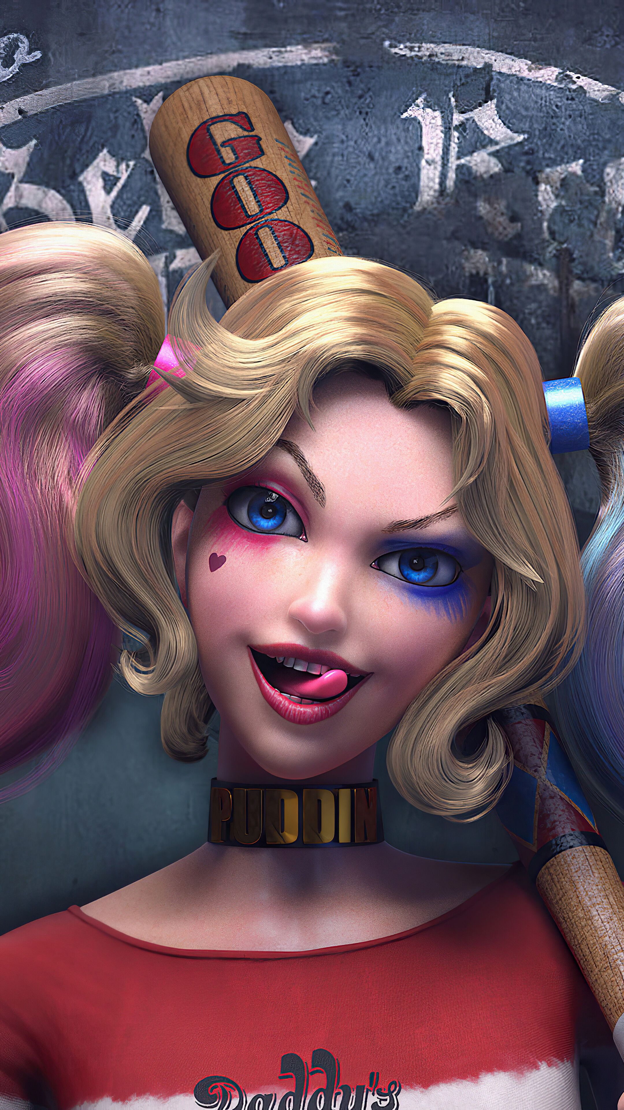 Harley Quinn, DC, 4K iPhone 10, 7, 6s, 6 HD Wallpaper, Image