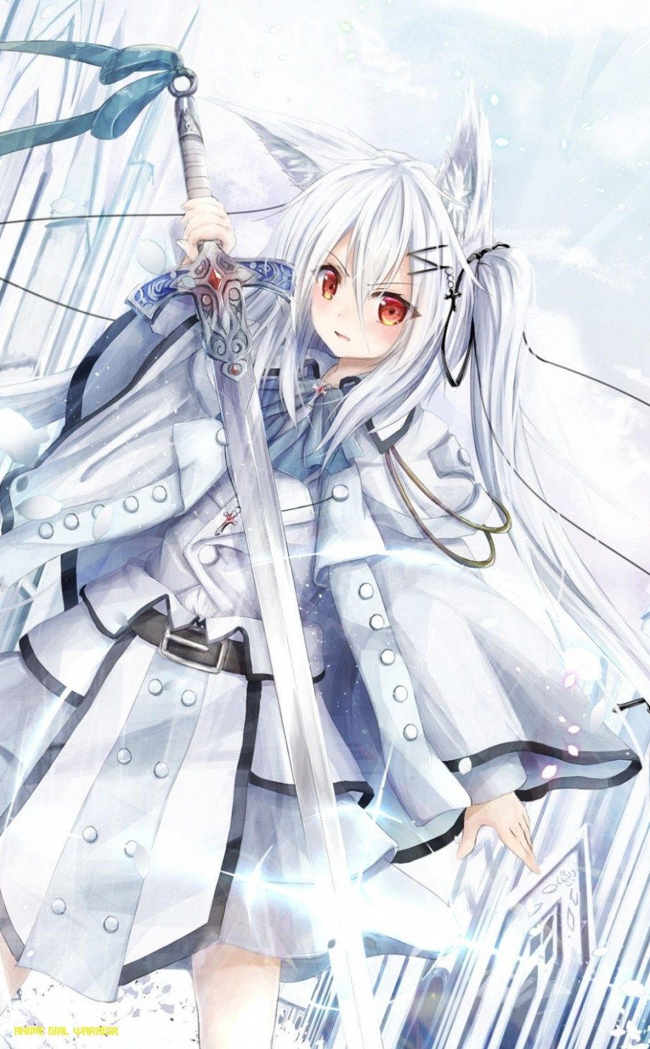 Cool Anime Girl With White Hair