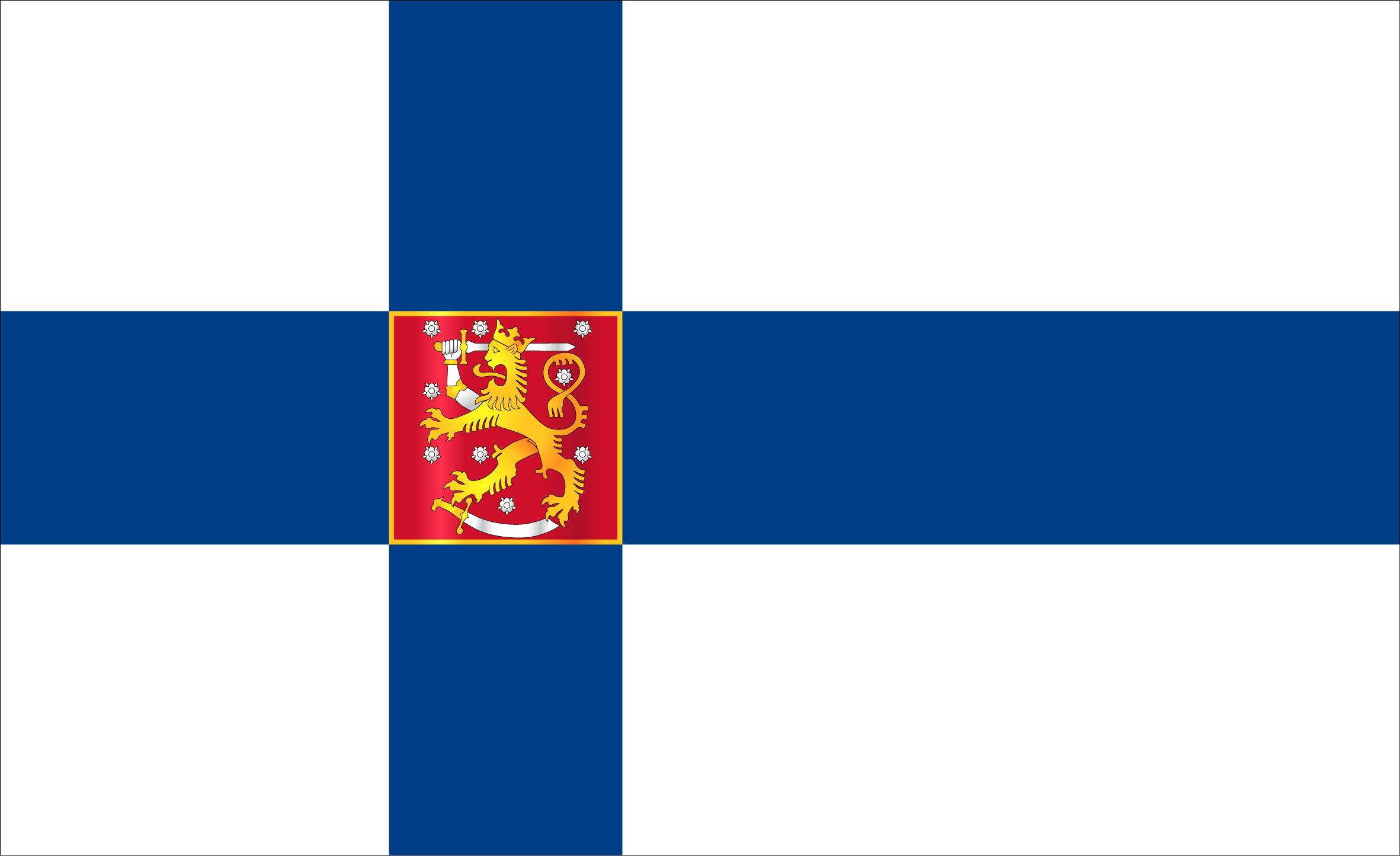 I love how Finland has a Military flag and a regular flag =) This