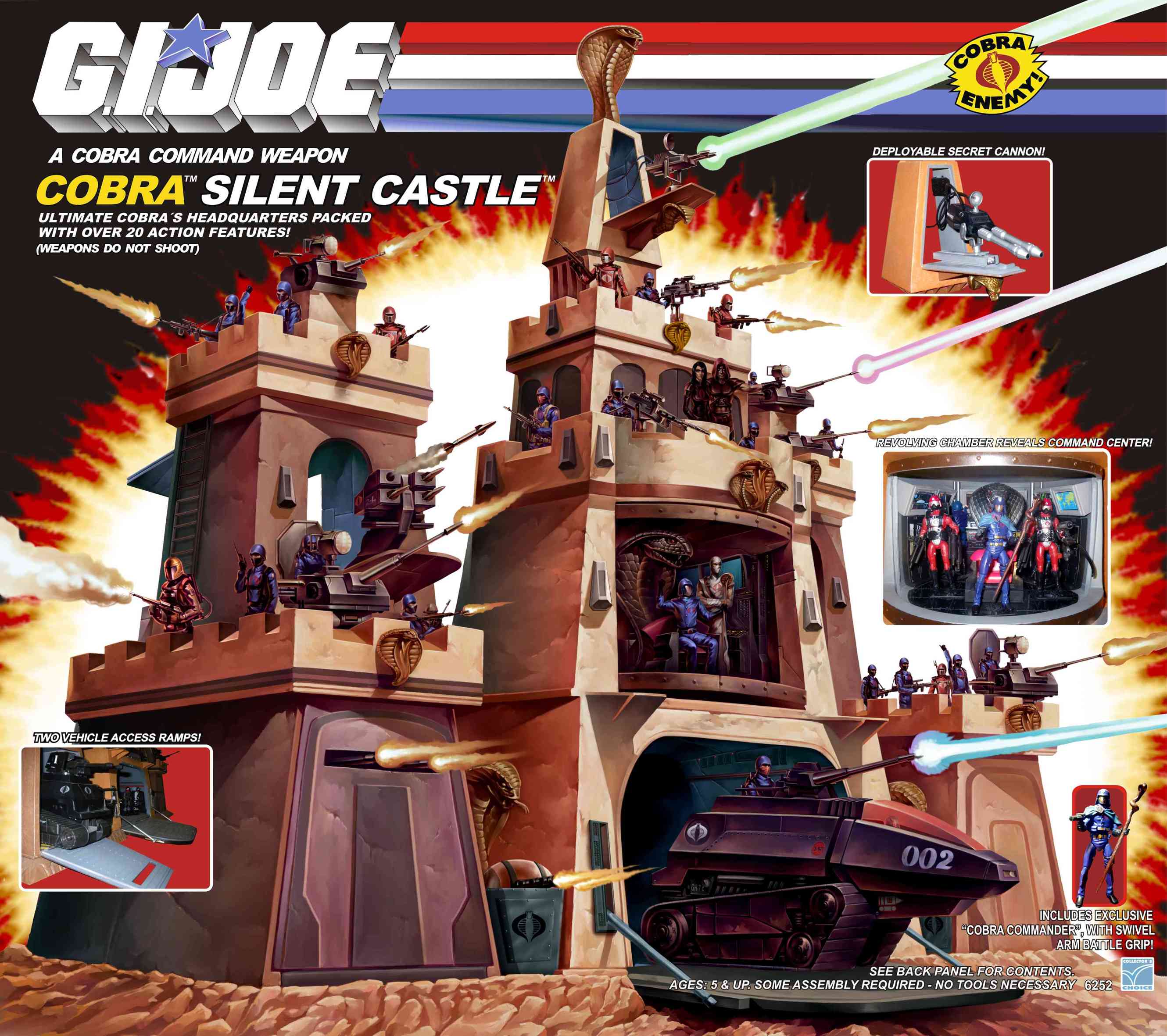 Custom G.I. Joe Diorama Silent Castle Cobra Headquarters