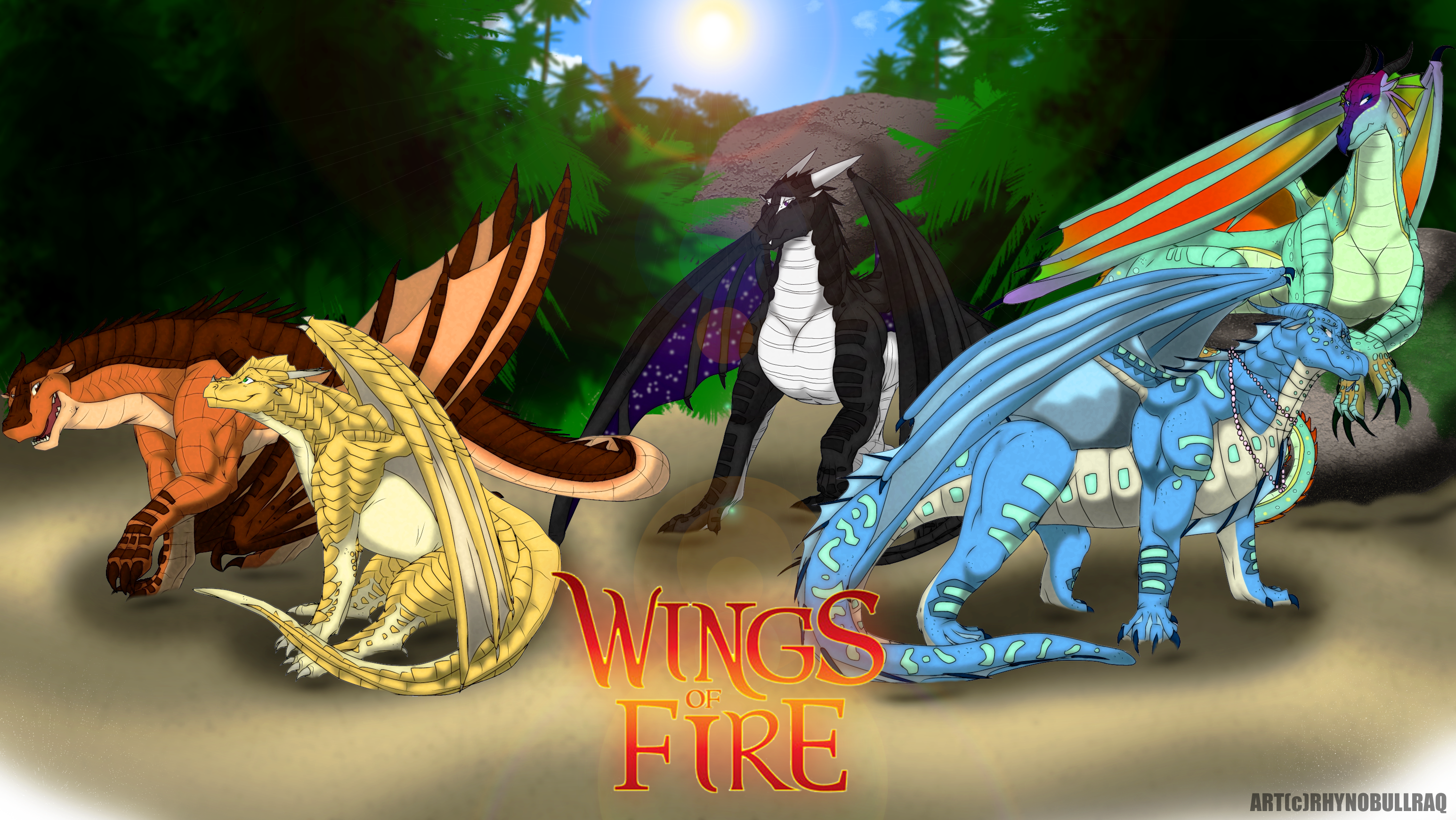 Wings of Fire by RhynoBullRaq. Wings of fire, Wings of fire dragons, Fire book
