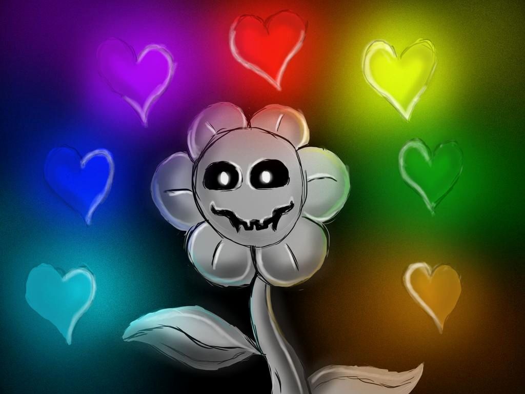 Flowey Wallpaper Luxury Seven souls Flowey Undertale Pacifist