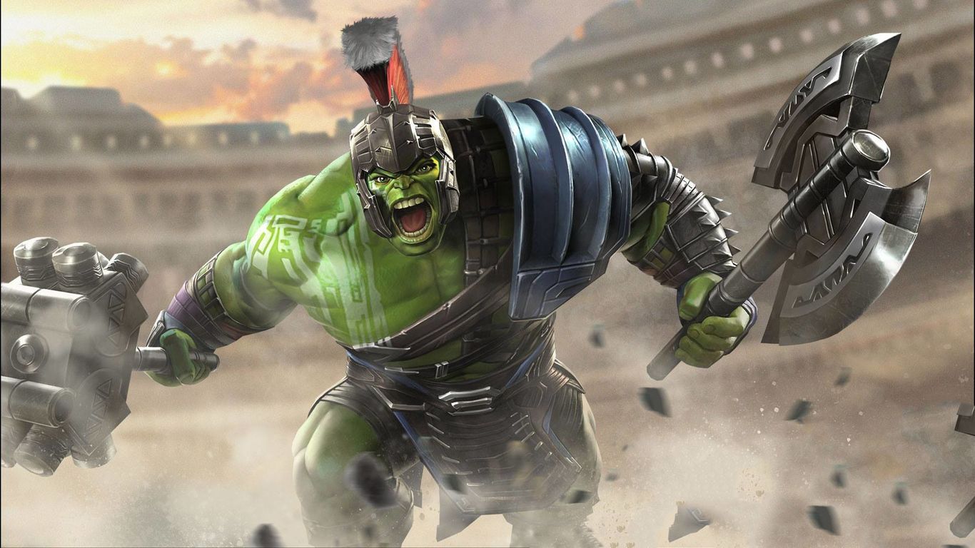 Hulk Thor Ragnarok Contest Of Champions 1366x768