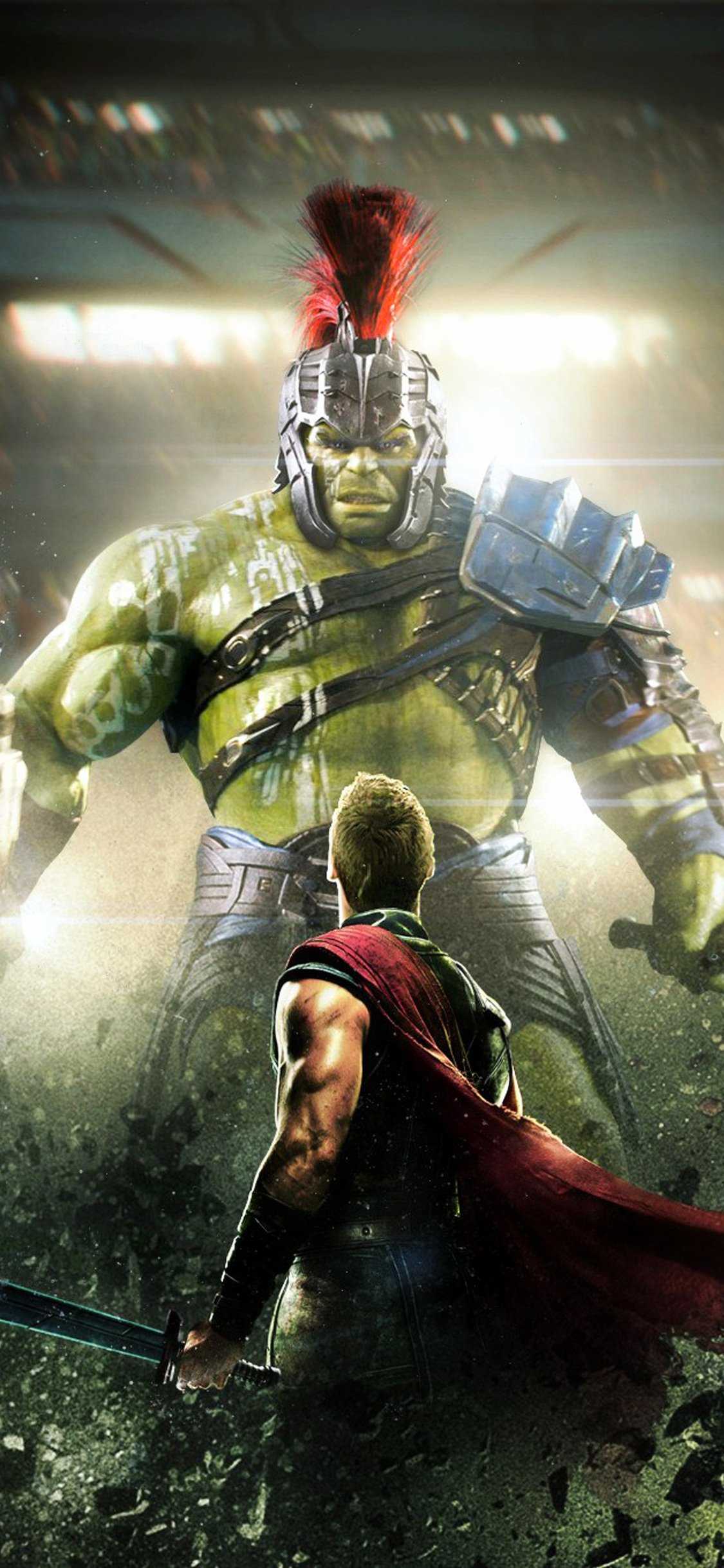 Thor And Hulk in Thor Rangnarok HD Wallpaper (1125x2436)