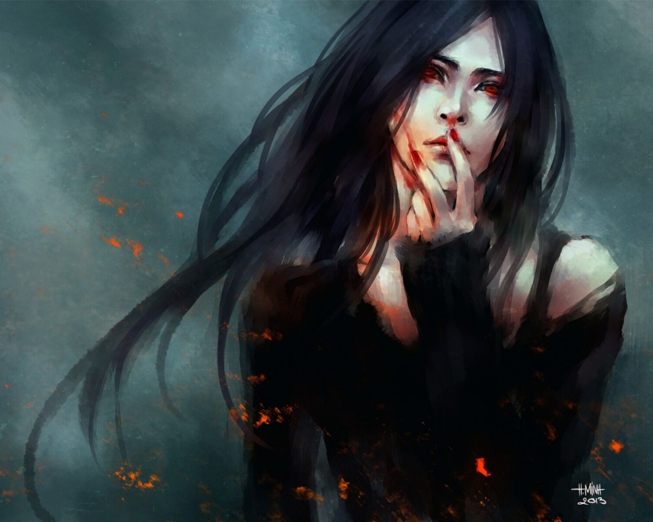 Free download Dark fantasy vampire blood women females girls