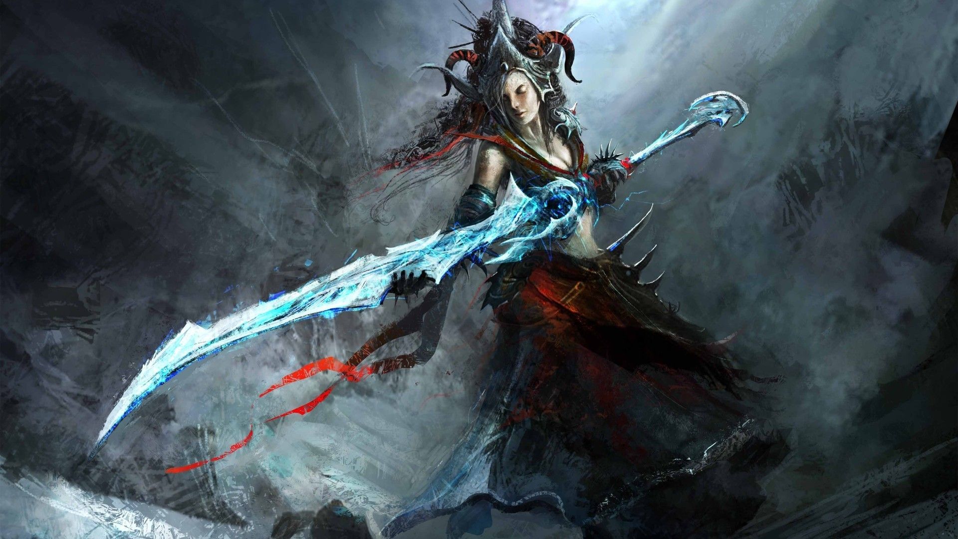 #sword, #fantasy girl, #women, #dark fantasy, #fantasy art