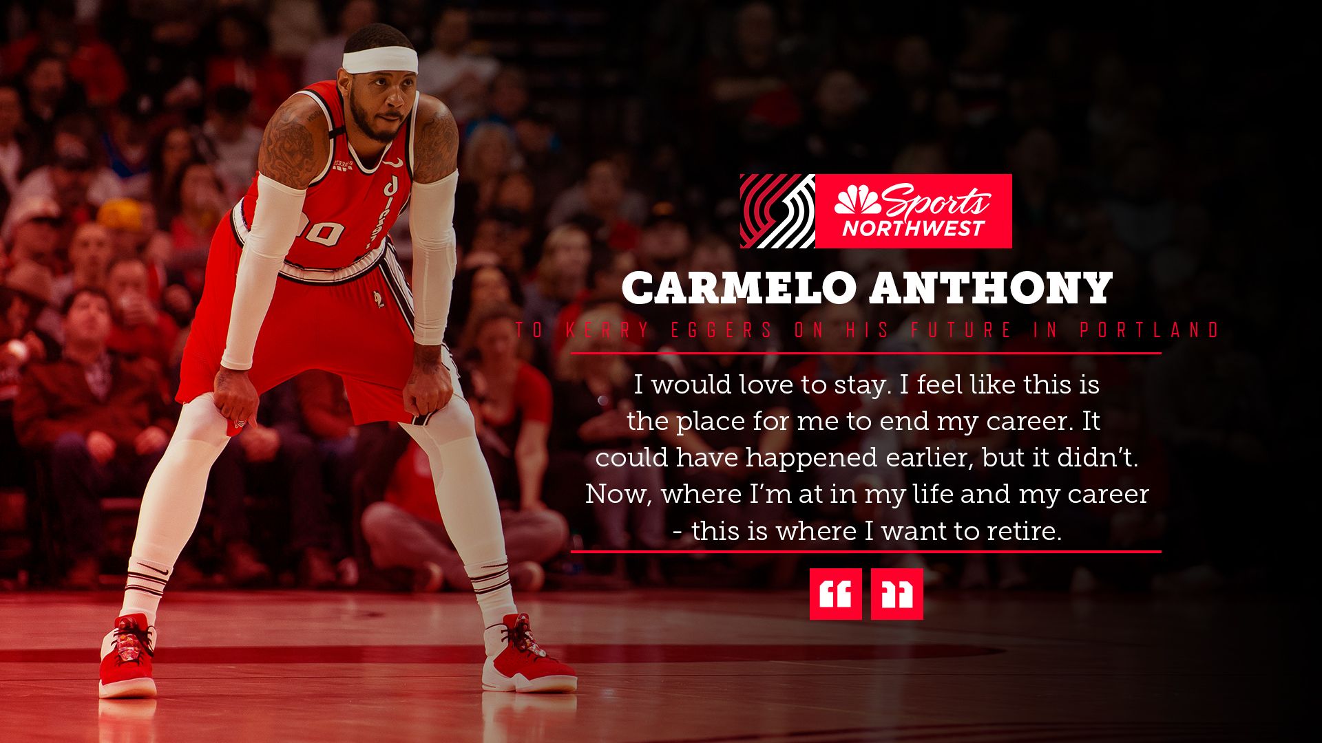 Carmelo Anthony on Portland: This is where I want to retire
