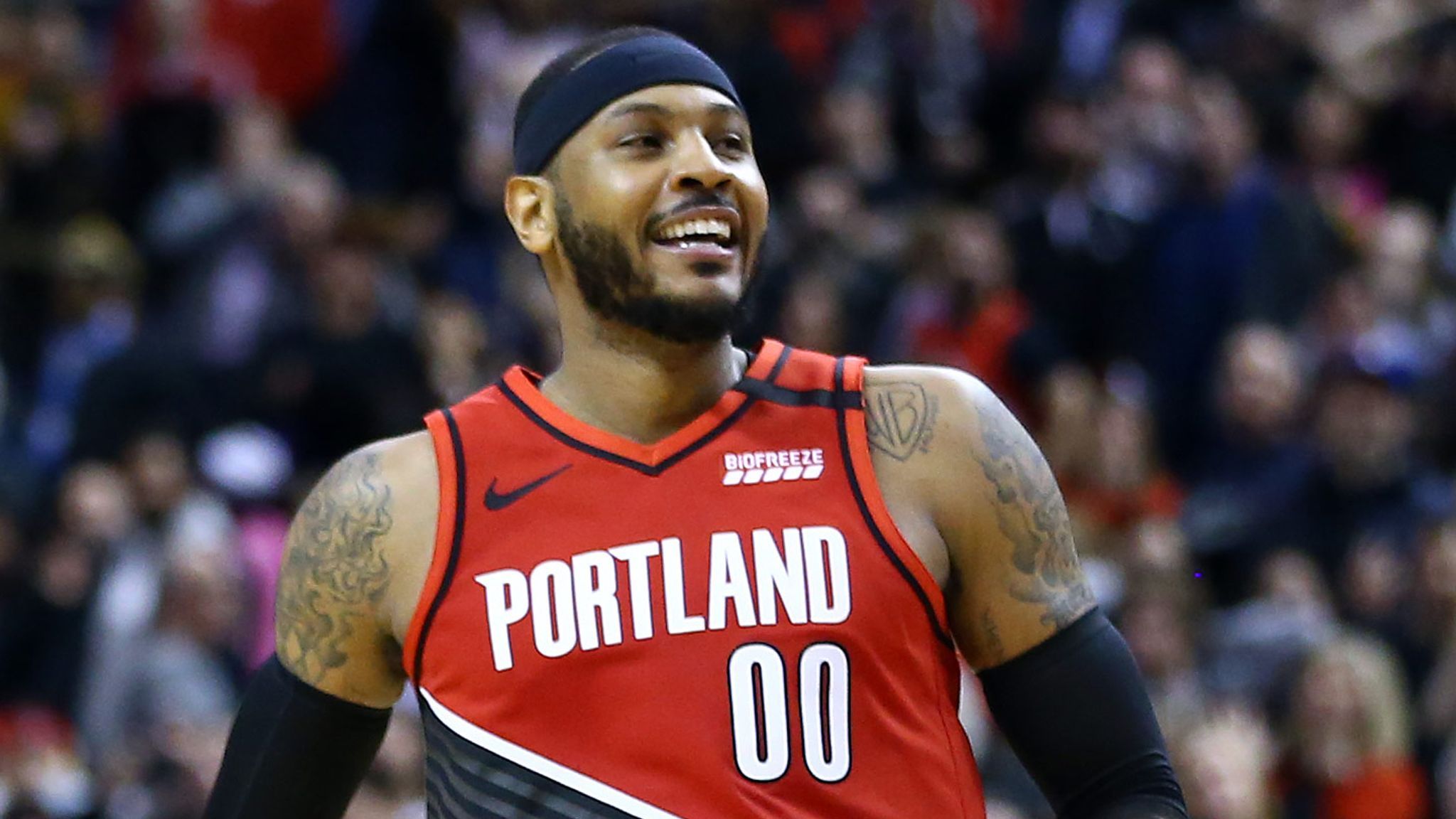 Carmelo Anthony Hits Game Winner With 3.3 Seconds Left As Blazers