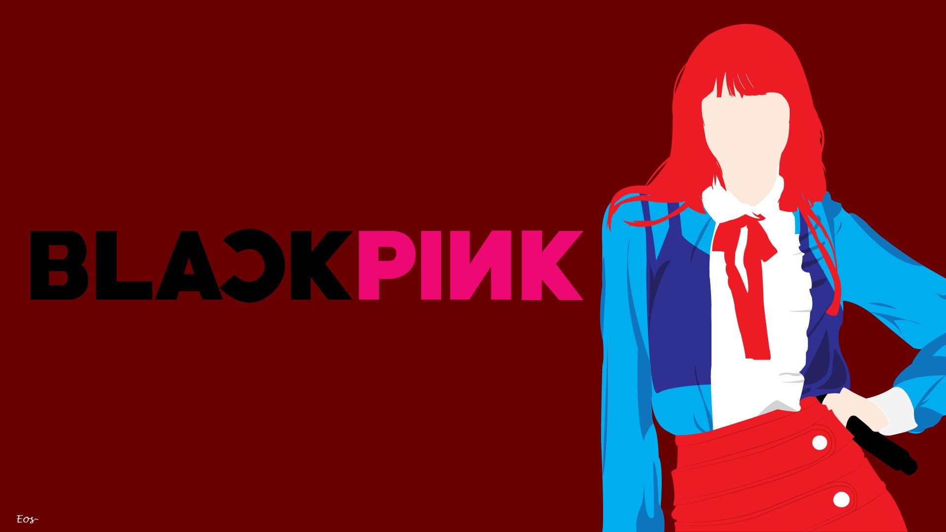 Music #BlackPink #K Pop Lisa Manoban #Minimalist P #wallpaper