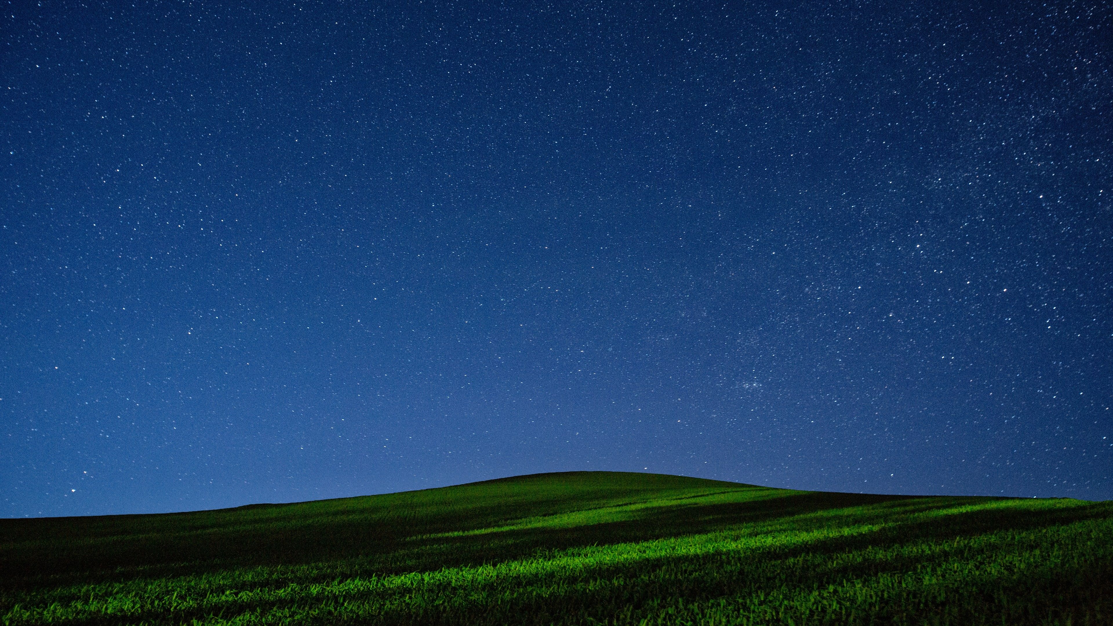 Wallpaper Meadows, 5k, 4k wallpaper, night, stars, sky, Nature