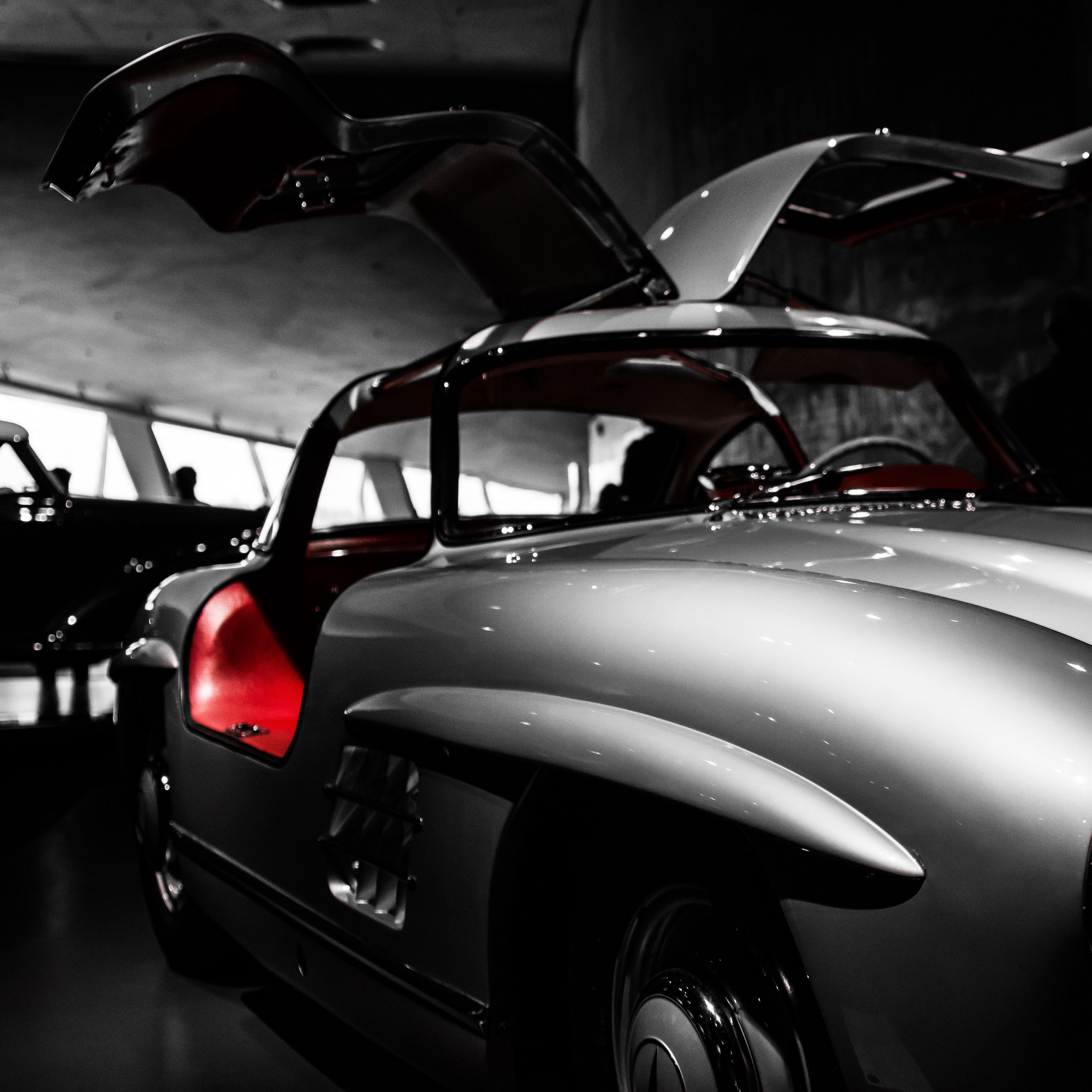 Download wallpaper 3415x3415 mercedes, vintage, car, oldtimer ipad pro 12.9 retina for parallax HD background