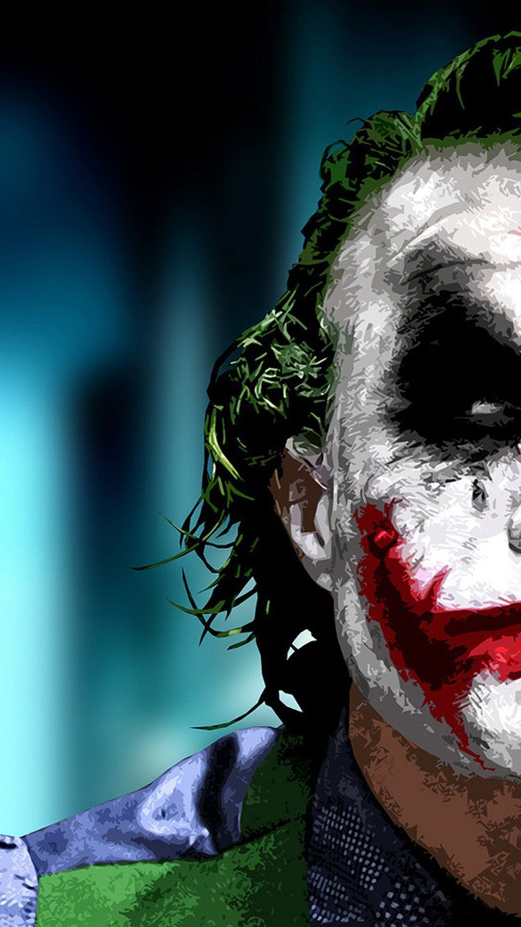 iPhone 6 Funny Wallpaper. Heath ledger joker, Joker batman, Too faced