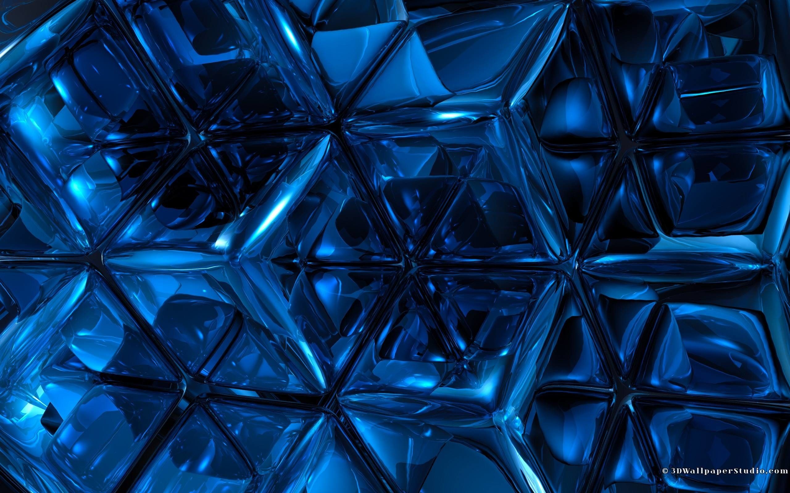 Blue 3D Wallpaper