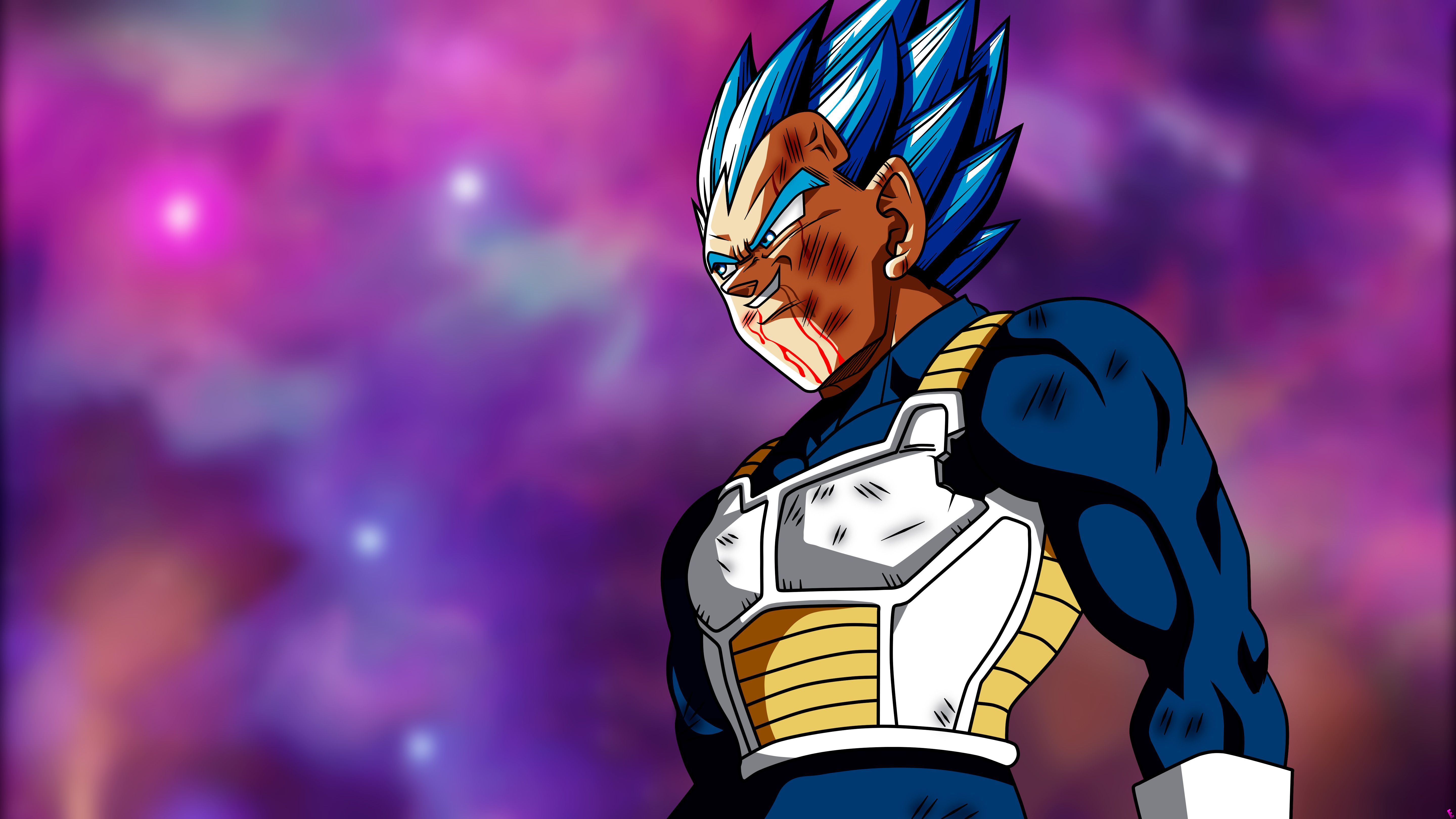 Majin Vegeta Wallpaper Blue Background  rDBZDokkanBattle