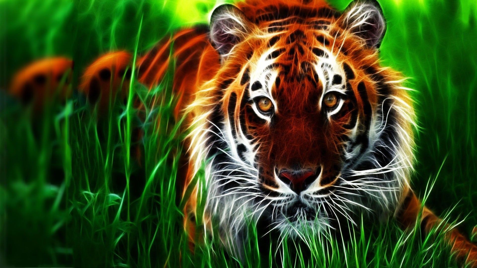 Animal Tiger 3D Wallpaper