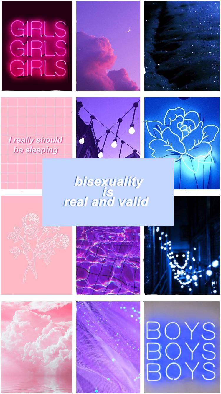 My first aesthetic wallpaper thing: bisexual