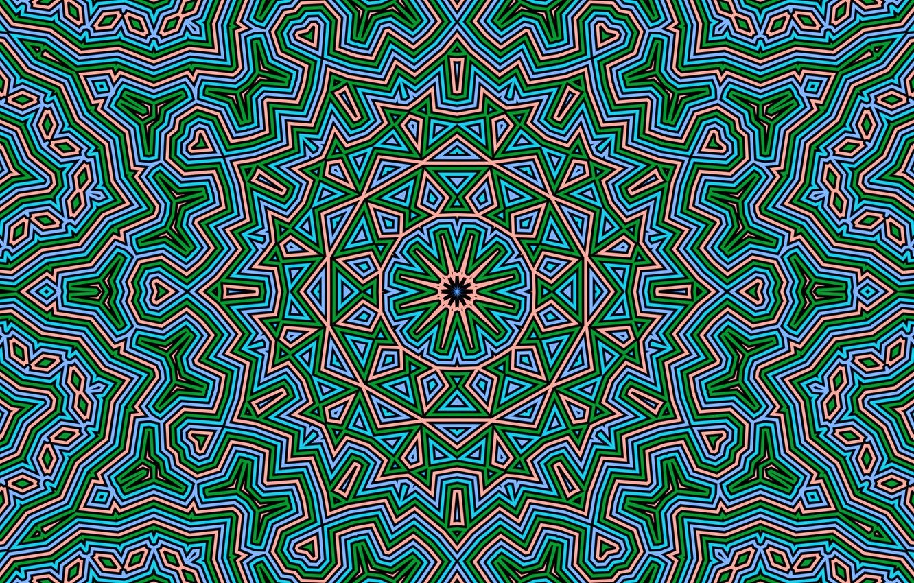 Wallpaper pattern, color, kaleidoscope image for desktop, section