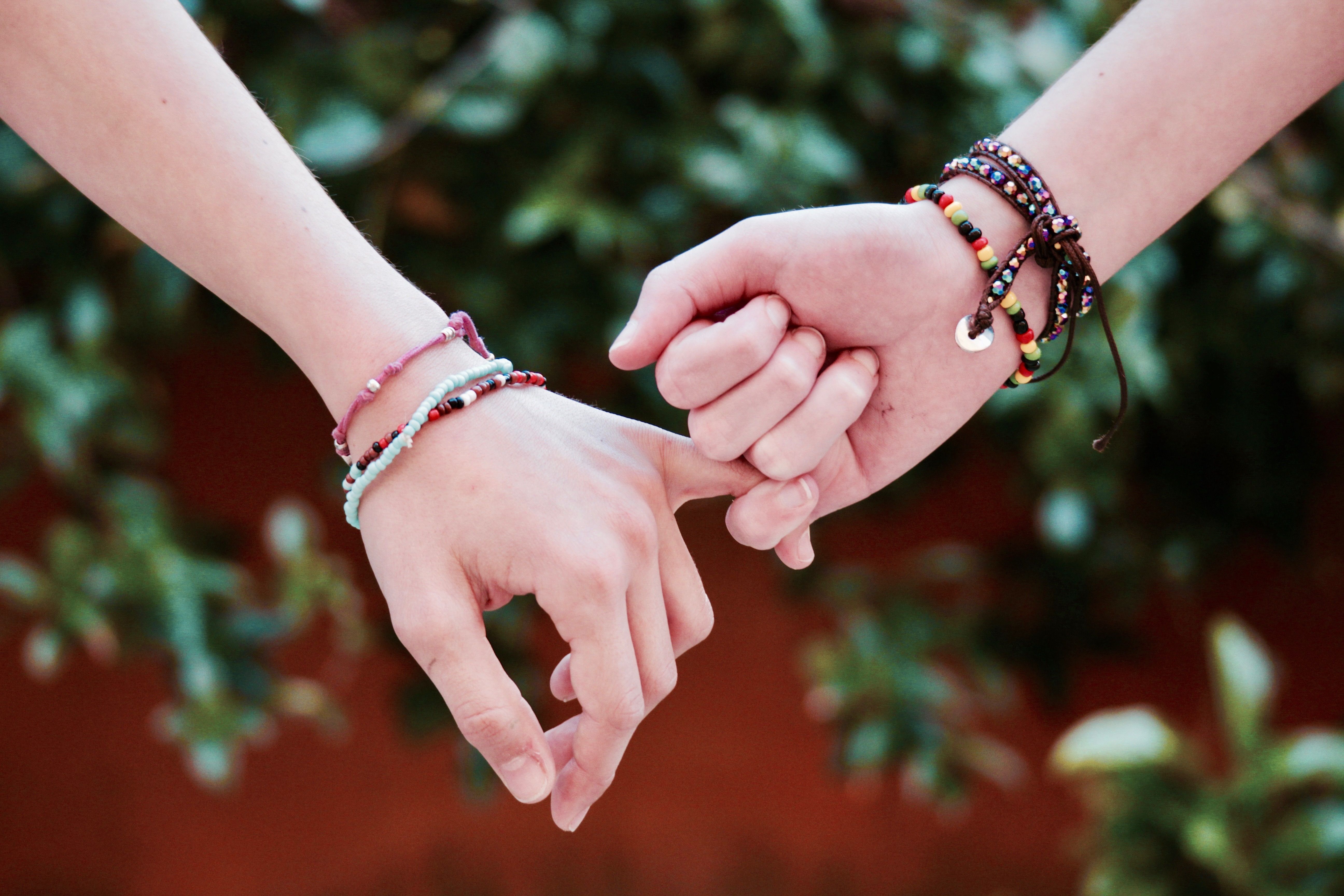 Boy And Girl Holding Hands Wallpaper & Background