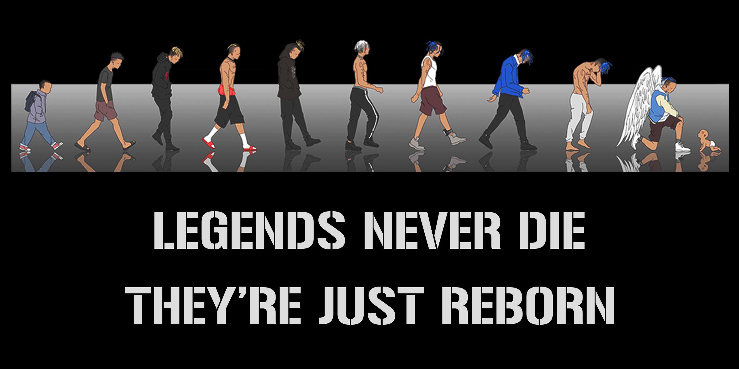 Legends Never Die by huckblade  Die wallpaper, Grey wallpaper iphone, Hd  cool wallpapers