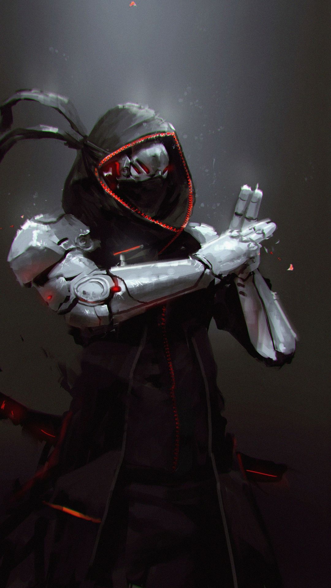 Robo Ninja, warrior, art, 1080x1920 wallpaper. Cyberpunk art, Ninja art, Concept art characters