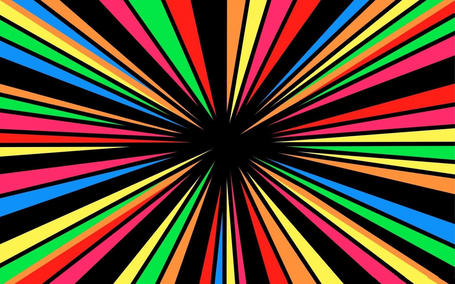 Rainbow Stripe Abstract HD Wallpaper
