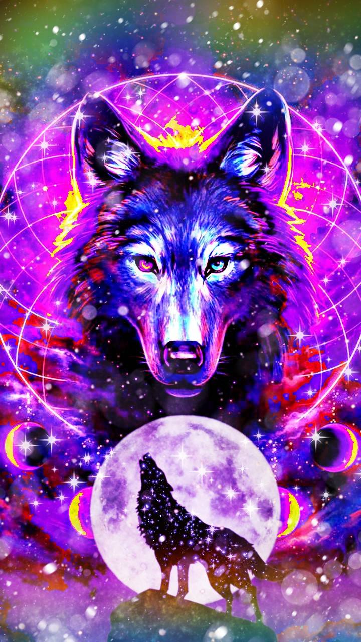 Purple Wolf Wallpapers - Wallpaper Cave